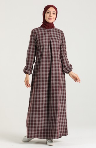 Robe Hijab Bordeaux 1435-03