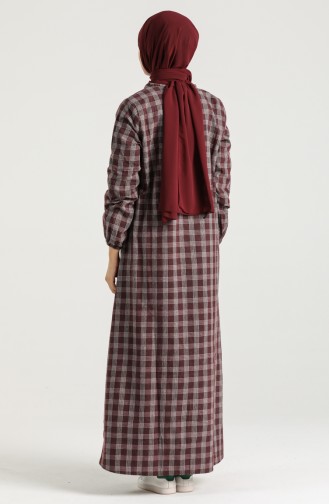 Robe Hijab Bordeaux 1435-03