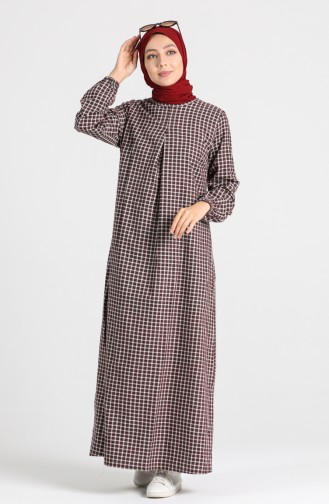 Robe Hijab Bordeaux 1436-03