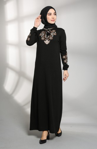 Robe Hijab Noir 2312-03