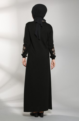 Robe Hijab Noir 2312-03
