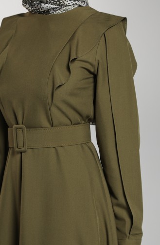 Khaki İslamitische Jurk 8001-01