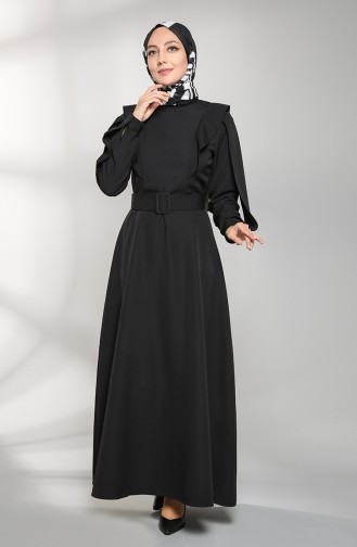 Robe Hijab Noir 8001-03