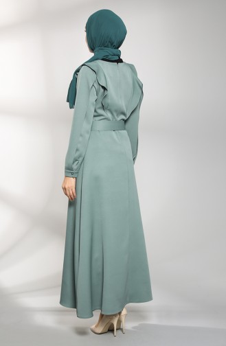 Minzengrün Hijab Kleider 8001-06