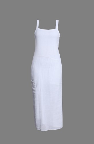 Şile Bezi Askılı Elbise Astarı 3211-01 Beyaz