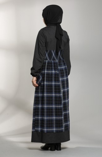 Schwarz Hijab Kleider 21K8148-01