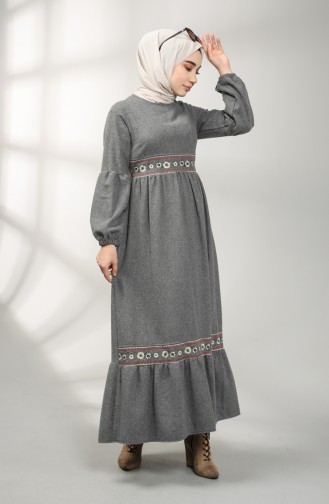 Robe Hijab Gris 21K8159-01