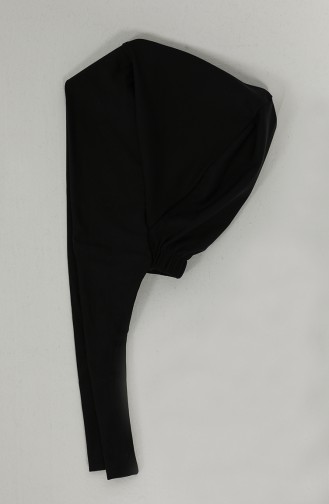 Schwarz Hijab Badeanzug 4050C-01