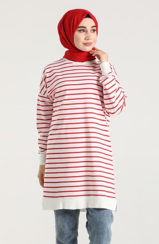 Striped Tunic 5342-02 Pink Red 5342-02