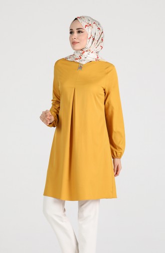 Kolu Lastikli A Pile Tunik 3011-02 Hardal