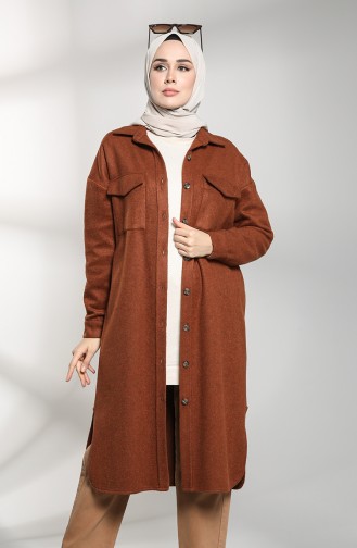 Buttoned Long Tunic with Pockets 6071-01 Tile 6071-01