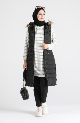 Gilet Sans Manches Noir 6033-06