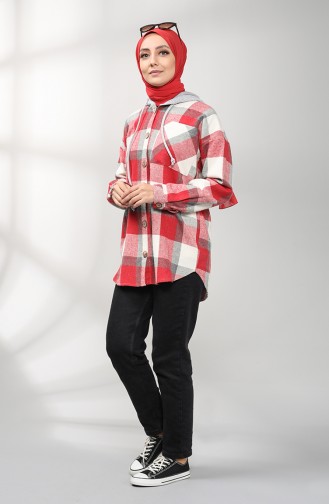 Lumberjack Shirt Tunic 21k8166-08 Red 21K8166-08