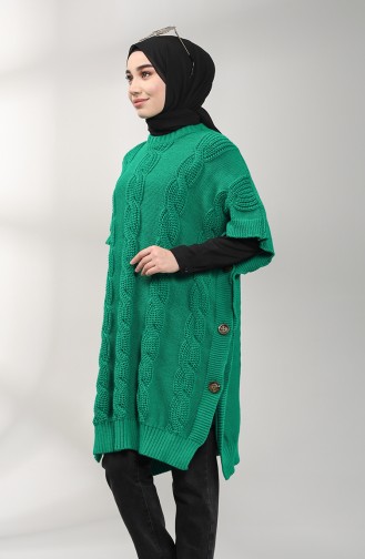 Emerald Green Poncho 0616-01