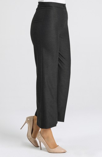 Hidden Zipper wide-leg Pants 1130-02 Smoked 1130-02