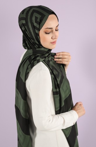 Army Green Shawl 7719-08