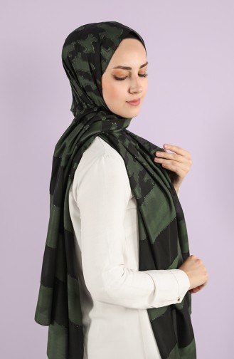 Army Green Shawl 7721-03