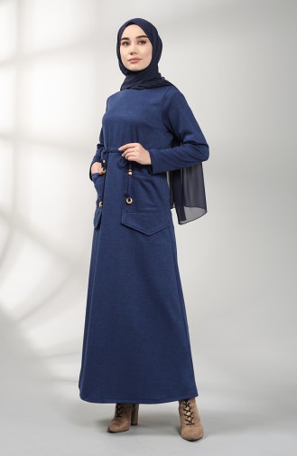 Indigo Hijab Kleider 21K8147-02
