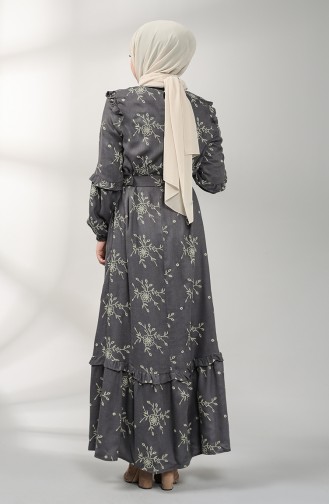 Robe Hijab Gris 21K8189-04