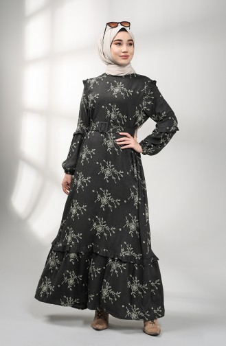 Rauchgrau Hijab Kleider 21K8189-08