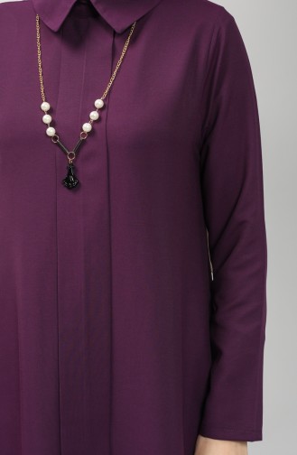 Necklace Asymmetric Tunic 5006-01 Purple 5006-01