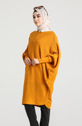 Yarasa Kol Kışlık Tunik 1480-06 Hardal