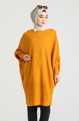 Yarasa Kol Kışlık Tunik 1480-06 Hardal
