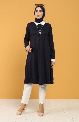 Navy Blue Tuniek 8286-05