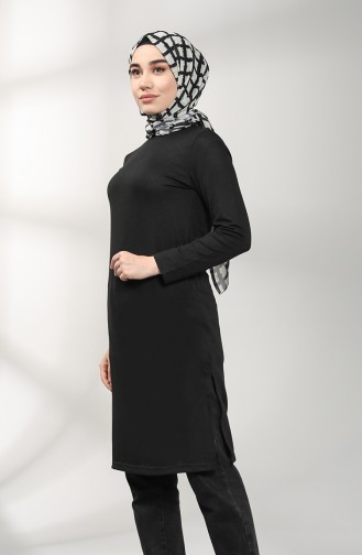 Pamuklu Tunik 3174-06 Siyah