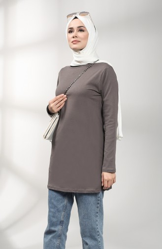 Pamuklu Tunik 3403H-04 Vizon