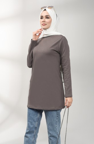 Pamuklu Tunik 3403H-04 Vizon