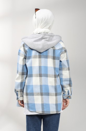Oduncu Gömlek Tunik 21K8166-02 Mavi