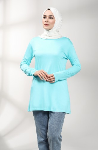 Pamuklu Tunik 3403H-03 Turkuaz