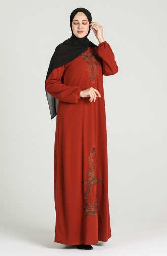 Robe Hijab Couleur brique 20K3015501-03