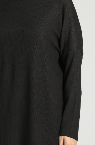 Bat Sleeve Long Tunic 1418-01 Black 1418-01
