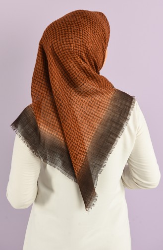 Patterned Flamed Scarf 2976-07 Tobacco 2976-07