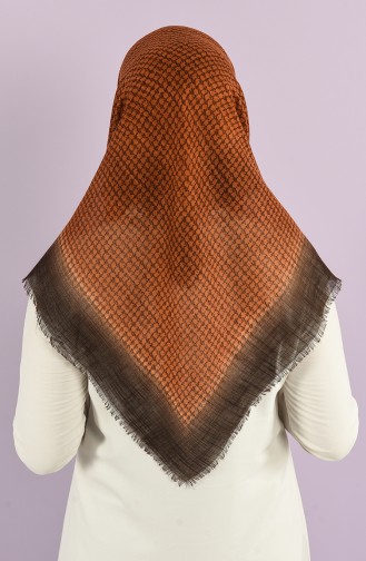 Patterned Flamed Scarf 2976-07 Tobacco 2976-07