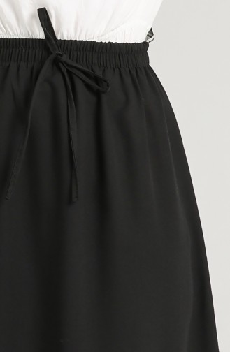 Elastic waist Skirt 4325etk-01 Black 4325ETK-01