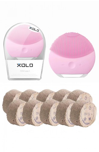 Xolo Şarjlı Yüz Temizleme Cihazı-Ruşurum  Taşı SM0108 Pembe 10 Adet