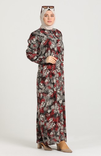 Robe Hijab Bordeaux 0410-01