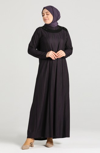 Robe Hijab Pourpre 0411-05