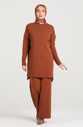 Knitwear Tunic Trousers Double Suit 0902-08 Tobacco 0902-08