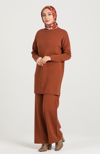 Knitwear Tunic Trousers Double Suit 0902-08 Tobacco 0902-08