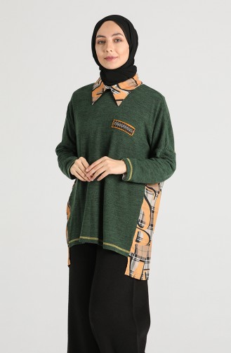 Garni Asymmetric Tunic 9k6910800-03 Green 9K6910800-03