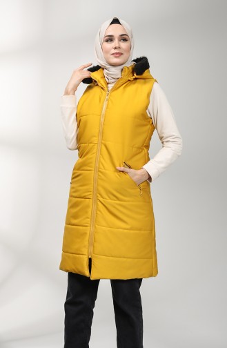 Gilet Sans Manches Moutarde 1053-01