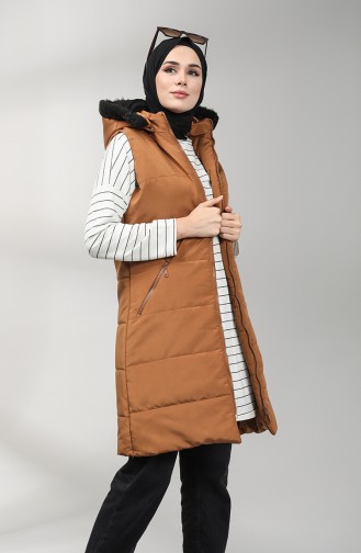 Gilet Sans Manches Tabac 1053B-02