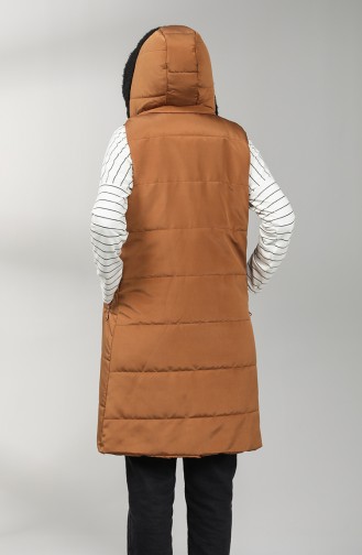 Tobacco Brown Gilet 1053B-02