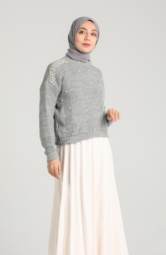 Knitwear Pearl Sweater 0617-08 Gray 0617-08