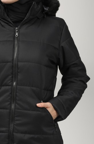 Zipper quilted Jacket 1052h-06 Black 1052H-06