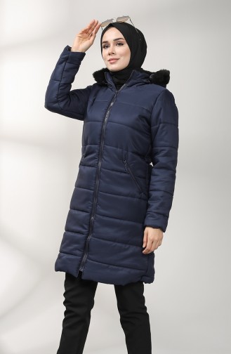 Navy Blue Winter Coat 1052H-07